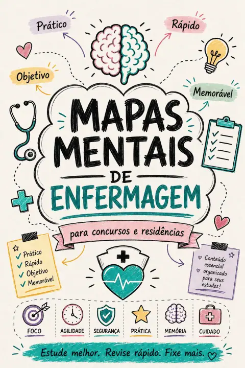 Capa de Mapas Mentais para Concursos e Residências